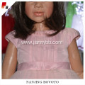 JannyBB pink satin lovely lace toddler dress